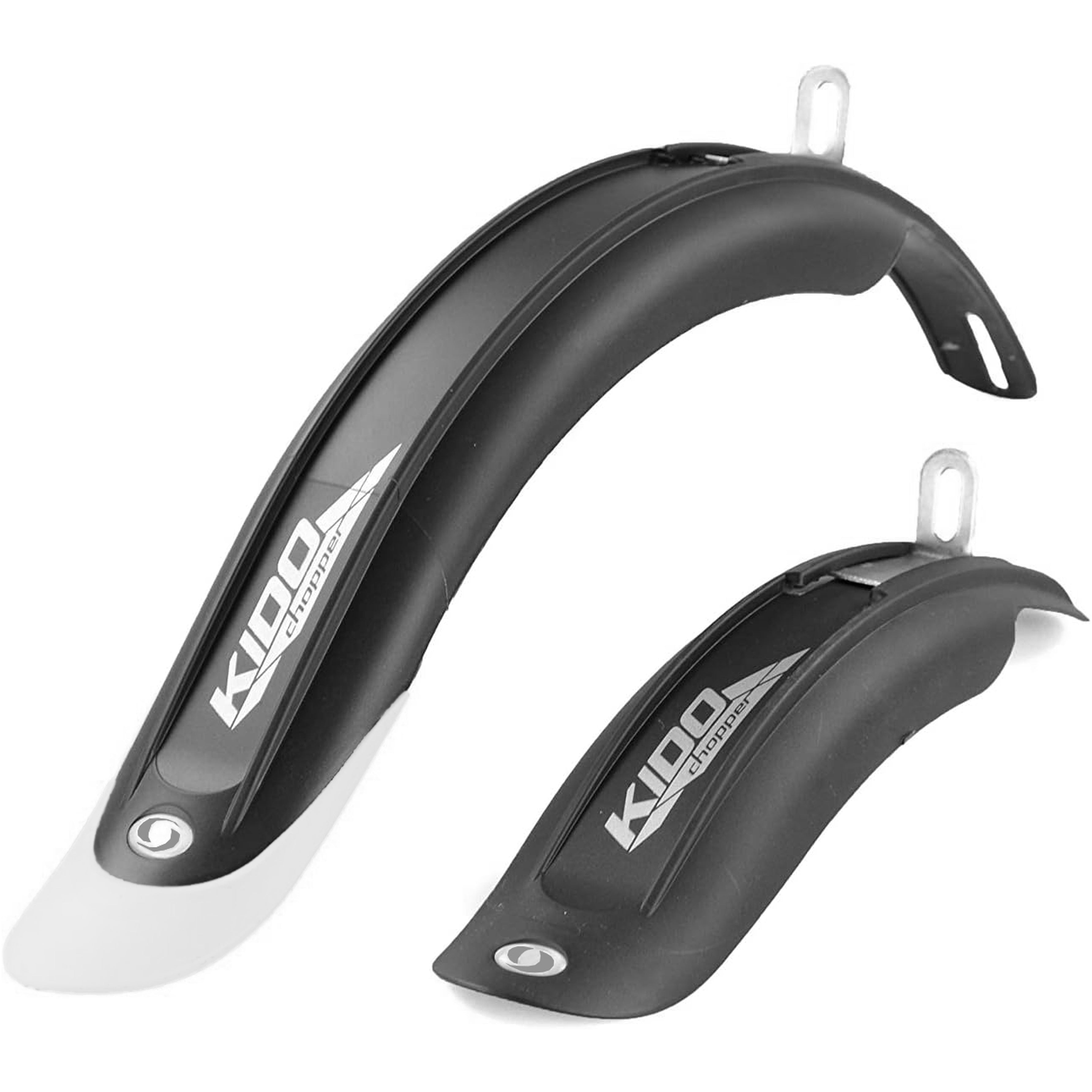 leichte Steckschutzbleche KIDO in schwarz für Kinderfahrräder in 16 und 18 Zoll geeignet