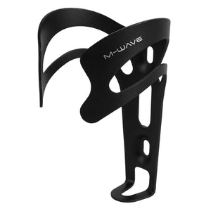 Bottle cage aluminum black for bicycles with mounting screws